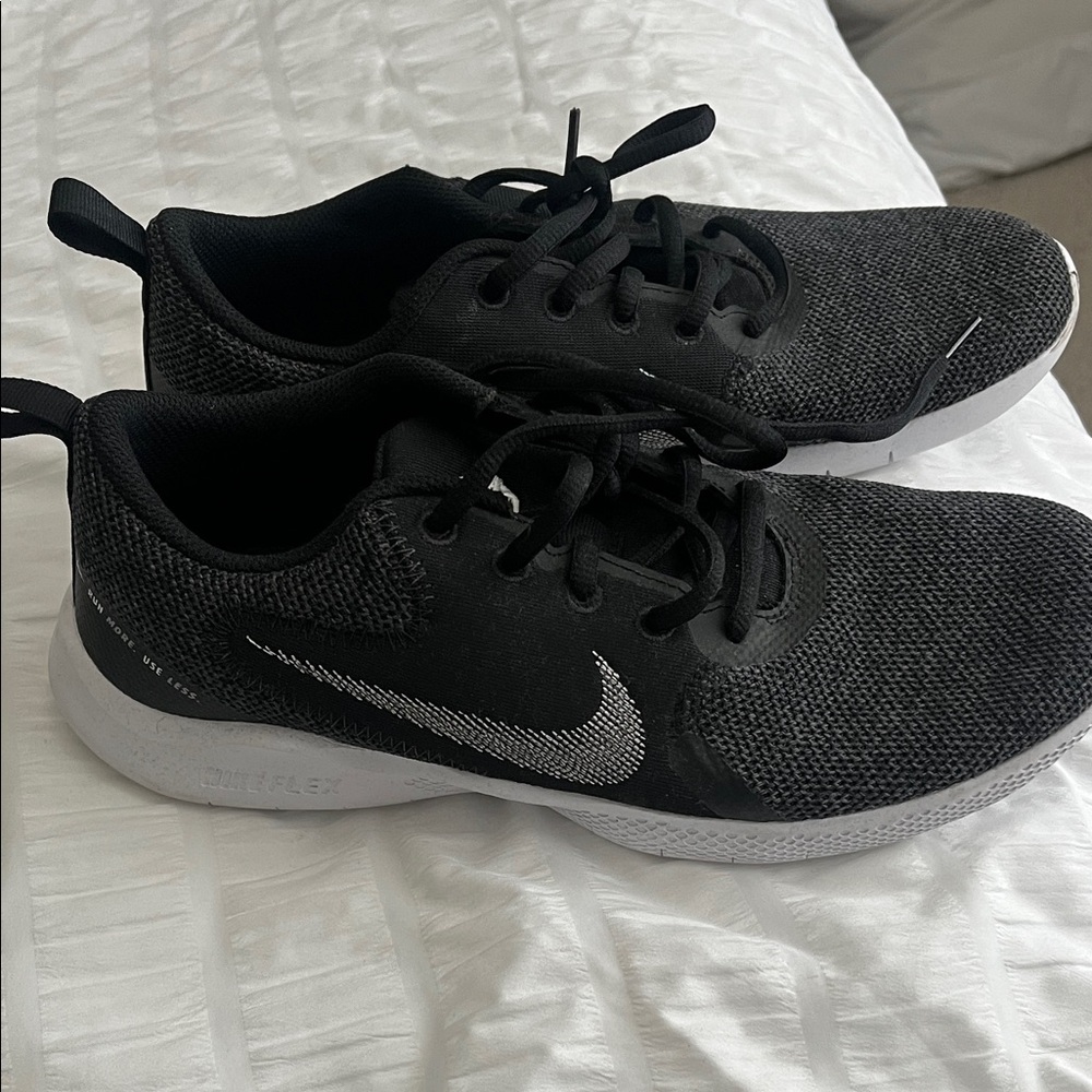Nike Black Flex with White Swoosh